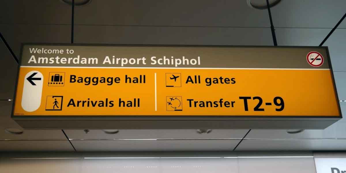 Schiphol Airport European travel starting point